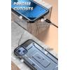imageSUPCASE for iPhone 14 Plus Case with Screen Protector Unicorn Beetle Pro Builtin Stand ampamp BeltClip MilitaryGrade Protection Heavy Duty Rugged Protective Phone Case for iPhone 14 Plus BlackBlue