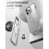 imageSUPCASE for iPhone 14 Pro Max Case with Screen Protector Unicorn Beetle Edge Mag Compatible with MagSafe Slim Frame Clear Shockproof Protective Magnetic Phone Case for iPhone 14 Pro Max BlackSilver