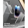 imageSUPCASE for iPhone 14 Pro Max Case with Screen Protector Unicorn Beetle Edge Mag Compatible with MagSafe Slim Frame Clear Shockproof Protective Magnetic Phone Case for iPhone 14 Pro Max BlackSilver