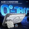 imageSUPCASE for iPhone 15 Pro Max Case with Camera Cover ampamp Stand UBMag XT Compatible with MagSafe Builtin Kickstand MilitaryGrade Protection Heavy Duty Rugged Magnetic Phone Case GuldanWhite