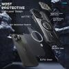 imageSUPCASE for iPhone 15 Pro Max Case with Camera Cover ampamp Stand UBMag XT Compatible with MagSafe Builtin Kickstand MilitaryGrade Protection Heavy Duty Rugged Magnetic Phone Case GuldanBlack
