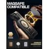 imageSUPCASE for iPhone 15 Pro Max Case with Stand Unicorn Beetle Static Electricity Dissipation Compatible with MagSafe Protective Clear Magnetic Phone Case for iPhone 15 Pro Max Black