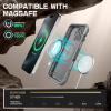 imageSUPCASE for iPhone 16 Pro Case 63 2024 with Camera Cover Stand UBMag XT Compatible with MagSafe Builtin Kickstand MilitaryGrade Protection Heavy Duty Rugged Magnetic Phone Case GuldanWhite