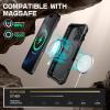 imageSUPCASE for iPhone 16 Pro Case 63 2024 with Camera Cover Stand UBMag XT Compatible with MagSafe Builtin Kickstand MilitaryGrade Protection Heavy Duty Rugged Magnetic Phone Case GuldanBlack