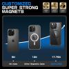 imageSUPCASE for iPhone 16 Pro Max Case with Camera Control Capture Button Unicorn Beetle Mag Compatible with MagSafe MilitaryGrade Protection Slim Clear Magnetic Phone Case ClearGlitterBlack