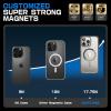 imageSUPCASE for iPhone 16 Pro Max Case with Camera Control Capture Button Unicorn Beetle Mag Compatible with MagSafe MilitaryGrade Protection Slim Clear Magnetic Phone Case AzureGray