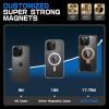 imageSUPCASE for iPhone 16 Pro Max Case with Camera Control Capture Button Unicorn Beetle Mag Compatible with MagSafe MilitaryGrade Protection Slim Clear Magnetic Phone Case AzureBlackGold