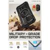 imageSUPCASE for iPhone 16e151413 Case with Camera Cover Stand UBMag XT Compatible with MagSafe Builtin Kickstand MilitaryGrade Protection Heavy Duty Magnetic Case for iPhone 16e 61quot BlackBlack