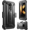 imageSupCase UB PRO Case for LG K30 FullBody Rugged DropProof Case with Builtin Screen Protector and Rotating Belt Clip Holster for LG K30  LG Premier ProLG K10 2018 Release Black