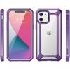 imageSupCase Unicorn Beetle EXO Pro Series Case for iPhone 12  iPhone 12 Pro 2020 Release 61 Inch with Builtin Screen Protector Premium Hybrid Protective Clear Bumper Case BlackPurple