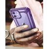 imageSupCase Unicorn Beetle EXO Series Case for iPhone 12 Mini 2020 Release 54 Inch Premium Hybrid Protective Clear Bumper Case BlackPurple