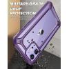 imageSupCase Unicorn Beetle EXO Series Case for iPhone 12 Mini 2020 Release 54 Inch Premium Hybrid Protective Clear Bumper Case BlackPurple