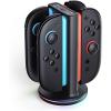 imageSUPCASE Charging Dock for Nintendo Switch 2 Joy Con Supports DualSide Charging 9 Light Modes Magnetic Controller Fast Charger Stand Station Compatible with Switch 2 Joy Con Accessories Black