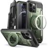 imageSUPCASE Unicorn Beetle Pro Mag Case for iPhone 13 Pro Max 2021 Release 67 Inch Compatible with MagSafe FullBody Rugged BeltClip Case with Builtin Screen Protector ampamp Kickstand Space GrayDark Green