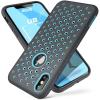 imageSUPCASE Unicorn Beetle Sport Series for iPhone Xs Case 2018 Release Liquid Silicone Rubber TPU Premium Hybrid Case Hole Pattern with Heat Dissipation BlueGray