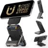 imageSUPCASE for MagSafe Wallet with Stand Magnetic Wallet for Men Hold 5 Cards Adjustable Stand RFID Blocking Phone Stand Credit Card Holder Tripod for iPhone 1615141312 Series BlackBlack