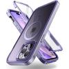 imageSUPCASE for iPhone 14 Pro Max Case with Screen Protector Unicorn Beetle Edge Mag Compatible with MagSafe Slim Frame Clear Shockproof Protective Magnetic Phone Case for iPhone 14 Pro Max BlackMauve