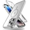 imageSUPCASE for iPhone 14 Pro Max Case with Screen Protector Unicorn Beetle Edge Mag Compatible with MagSafe Slim Frame Clear Shockproof Protective Magnetic Phone Case for iPhone 14 Pro Max BlackSilver