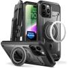imageSUPCASE for iPhone 14 Pro Max Case with Tempered Glass Screen Protector Unicorn Beetle Pro Mag Compatible with MagSafe Builtin Stand ampamp BeltClip Magnetic Phone Case for iPhone 14 Pro Max BlackBlack