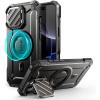 imageSUPCASE for iPhone 16 Pro Max Case with Camera Cover Stand UBMag XT Compatible with MagSafe Builtin Kickstand MilitaryGrade Protection Heavy Duty Rugged Magnetic Phone Case BlackBlack
