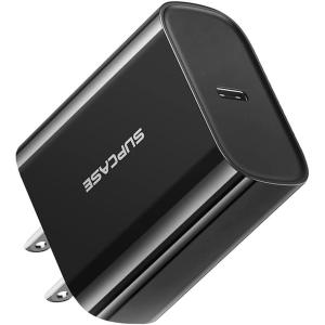 imageSUPCASE 18W USB C Fast Charger PD Wall Charger Power Adapter Block for iPhone 1211 XRSE iPad AirPods Galaxy Pixel and More Black
