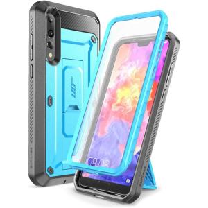 imageSUPCASE FullBody Rugged Cover Case for Huawei P20 Pro with Builtin Screen Protector for Huawei P20 Pro 2018 Release Not for Huawei P20 Unicorn Beetle Pro Series Blue