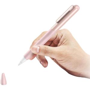 imageSUPCASE Silicone Protective Case for Apple Pencil 2nd Generation AntiSlip Grip with Nib Cover 3 Pieces Accessories RosegoldRoseGold