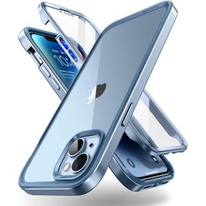 imageSUPCASE Unicorn Beetle Edge XT Case for iPhone 14 Plus 67quot with Builtin Screen Protector Slim Frame Clear Protective Case AzureAzure