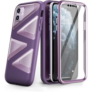 imageSUPCASE Unicorn Beetle Maze Series Case Designed for iPhone 11 61 Inch 2019 ReleaseBuiltin Screen Protector FullBody Premium Hybrid Protective Case Purple