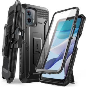 imageSUPCASE Unicorn Beetle Pro Case for Moto G 5G 2023 Builtin Screen Protector FullBody Rugged Belt Clip ampamp Kickstand Case Black
