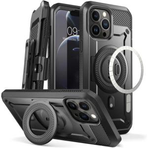 imageSUPCASE Unicorn Beetle Pro Mag Case for iPhone 13 Pro Max 2021 Release 67 Inch Compatible with MagSafe FullBody Rugged BeltClip Case with Builtin Screen Protector ampamp Kickstand Space GraySpace Gray