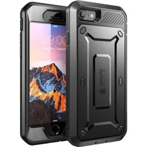 imageSUPCASE Unicorn Beetle Pro Series Case Designed for iPhone SE 3 2022  iPhone SE 2 2020  iPhone 7  8 FullBody Rugged Holster Case with BuiltIn Screen Protector BlackBlack