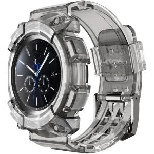 imageSUPCASE Unicorn Beetle Pro Series Case for Galaxy Watch 3 45mm 2020 Release Rugged Protective Case with Strap BandsFrostBlack