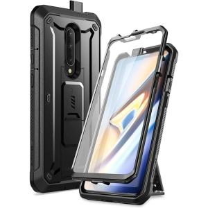 imageSUPCASE Unicorn Beetle Pro Series FullBody Rugged Holster Kickstand Case with Builtin Screen Protector Case for OnePlus 7 Pro BlackBlack
