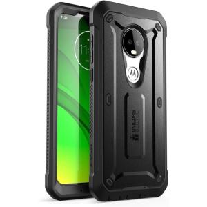 imageSUPCASE Unicorn Beetle Pro Series Phone Case for Motorola Moto G7  Moto G7 Plus 2019 Release FullBody Rugged Holster Protective Case with Builtin Screen Protector Black