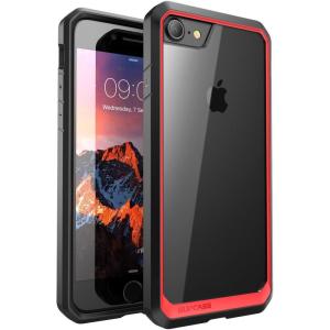 imageSUPCASE Unicorn Beetle Series Case Designed for iPhone SE 2nd generation  iPhone 7  iPhone 8 Premium Hybrid Protective Frost Clear Case RedBlack