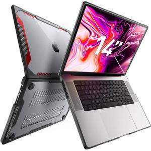 imageSUPCASE for MacBook Pro 14 Inch Case 20242021 Unicorn Beetle M4M3M2M1 ProMax A3185 A3401 A3112 A2918 A2992 A2779 A2442 Heavy Duty Rugged Hard Shell Protective Cover for MacBook Pro 14quot BlackBlackRed