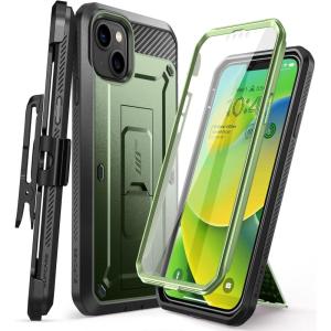 imageSUPCASE for iPhone 14 Plus Case with Screen Protector Unicorn Beetle Pro Builtin Stand ampamp BeltClip MilitaryGrade Protection Heavy Duty Rugged Protective Phone Case for iPhone 14 Plus BlackGreen