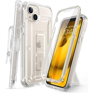 imageSUPCASE for iPhone 14 Plus Case with Screen Protector Unicorn Beetle Pro Builtin Stand ampamp BeltClip MilitaryGrade Protection Heavy Duty Rugged Protective Phone Case for iPhone 14 Plus BlackClear