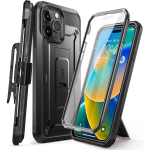 imageSUPCASE for iPhone 14 Pro Case with Stand ampamp BeltClip Unicorn Beetle Pro Builtin Screen Protector MilitaryGrade Drop Protection Heavy Duty Rugged Phone Case Blackblack