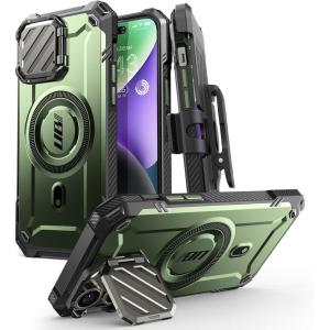 imageSUPCASE for iPhone 14 Pro Max Case with Camera Cover Stand UB Mag XT  Compatible with MagSafe Builtin BeltClip Heavy Duty Magnetic Phone Case for iPhone 13 Pro Max BlackGuldan