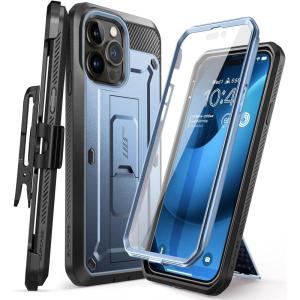 imageSUPCASE for iPhone 14 Pro Max Case with Screen Protector Unicorn Beetle Pro Builtin Stand ampamp BeltClip FullBody Heavy Duty Shockproof Protective Phone Case for iPhone 14 Pro Max MauveBlue