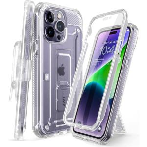 imageSUPCASE for iPhone 14 Pro Max Case with Screen Protector Unicorn Beetle Pro Builtin Stand ampamp BeltClip FullBody Heavy Duty Shockproof Protective Phone Case for iPhone 14 Pro Max MauveClear