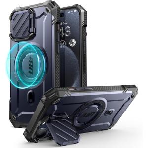 imageSUPCASE for iPhone 15 Pro Max Case with Camera Cover ampamp Stand UBMag XT Compatible with MagSafe Builtin Kickstand MilitaryGrade Protection Heavy Duty Rugged Magnetic Phone Case GuldanMountain