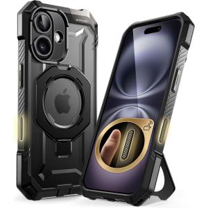 imageSUPCASE for iPhone 16 Plus Case with Camera Control Capture Button Unicorn Beetle Grip Compatible with MagSafe Builtin Stand Heavy Duty Magnetic Phone Case for iPhone 16 Plus 67quot BlackBlack