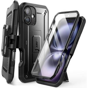 imageSUPCASE for iPhone 16 Plus Case with Screen Protector Unicorn Beetle Pro Builtin Stand ampamp BeltClip MilitaryGrade Protection Full Body Heavy Duty Phone Case for iPhone 16 Plus 67quot BlackBlack