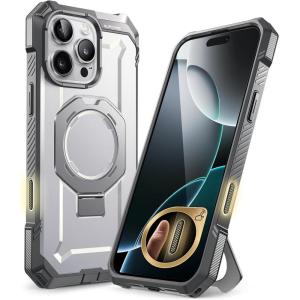 imageSUPCASE for iPhone 16 Pro Case with Camera Control Capture Button Unicorn Beetle Grip Compatible with MagSafe Heavy Duty Rugged Magnetic Stand Phone Case for iPhone 16 Pro 63 2024 BlackWhiteGray