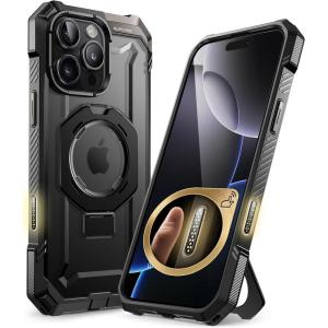 imageSUPCASE for iPhone 16 Pro Max Case with Camera Control Capture Button Unicorn Beetle Grip Builtin Stand Compatible with MagSafe Heavy Duty Magnetic Phone Case for iPhone 16 Pro Max BlackBlack