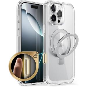 imageSUPCASE for iPhone 16 Pro Max Case with Camera Control Capture Button Unicorn Beetle Mag Compatible with MagSafe MilitaryGrade Protection Slim Clear Magnetic Phone Case AzureCrystal
