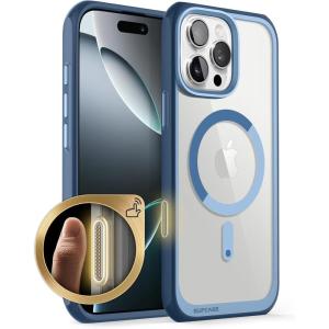 imageSUPCASE for iPhone 16 Pro Max Case with Camera Control Capture Button Unicorn Beetle Mag Compatible with MagSafe MilitaryGrade Protection Slim Clear Magnetic Phone Case AzureAzure